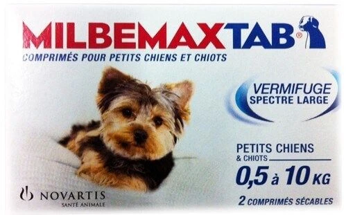 Milbemax Tab Vermifuge Chiots Et Petits Chiens De 0,5 à 10kg 2cps – Image 2