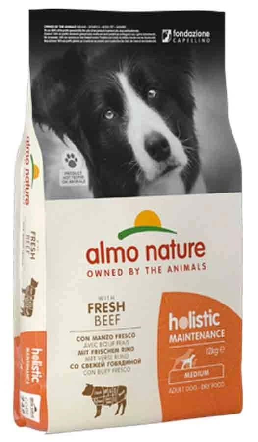 Almo Nature Chien Holistic Adult Medium Boeuf 12 Kg
