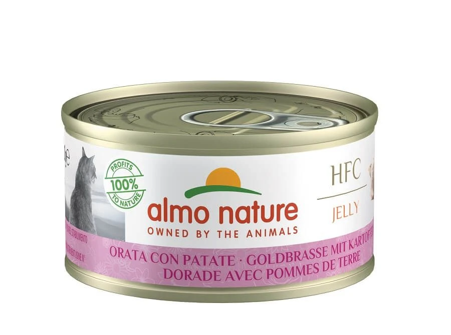 Almo Nature Chat HFC Jelly Dorade Et Pomme De Terre 24 X 70 G