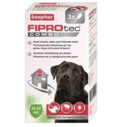 Beaphar Fiprotec Combo Chiens 20-40 Kg 3 Pipettes