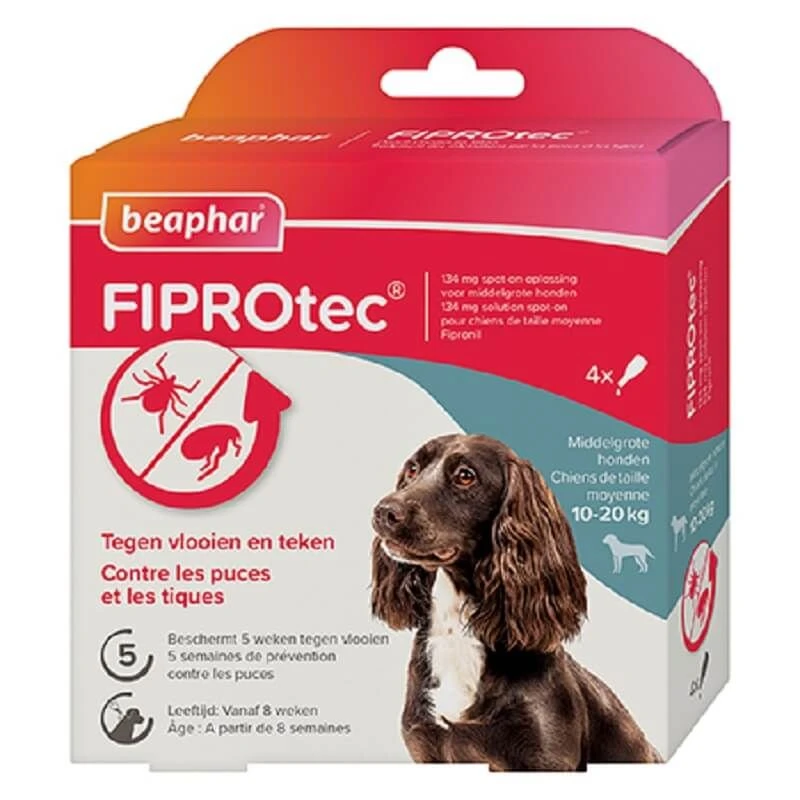 Beaphar Fiprotec Spot-on Chien 10 - 20 Kg X4