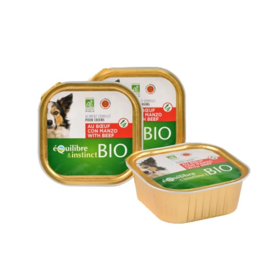 Équilibre & Instinct Bio Chien Bœuf 9 X 300 G