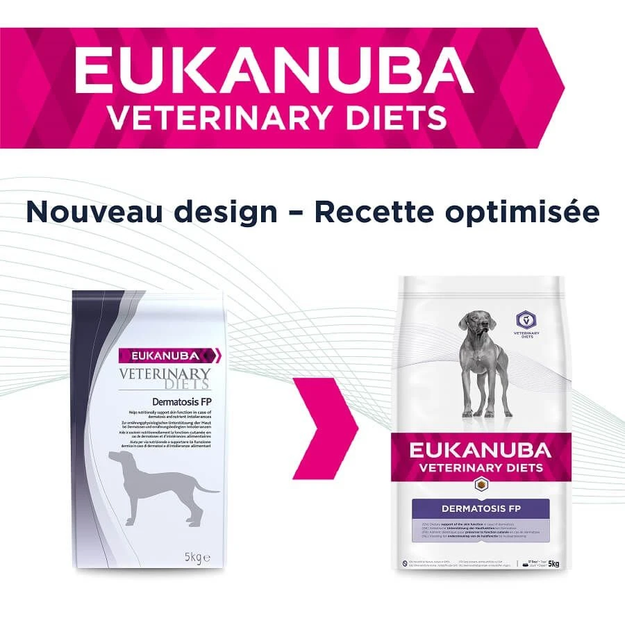 Eukanuba Veterinary Diets Dermatosis FP Chien 5 Kg – Image 3