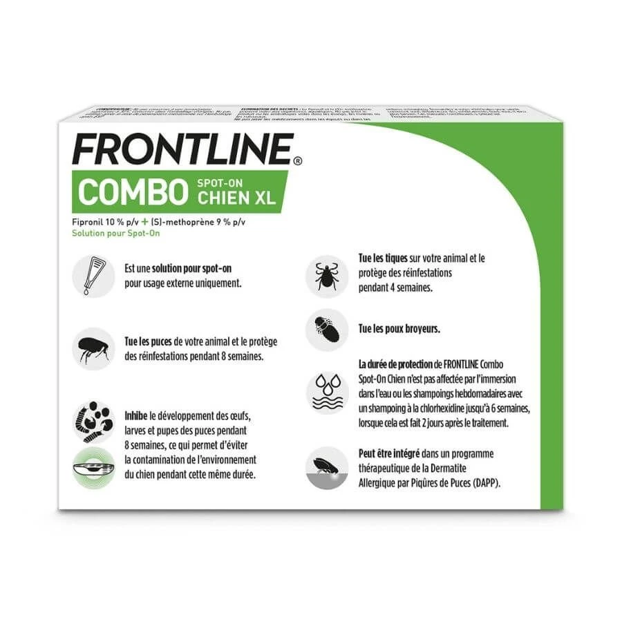 Frontline Combo Chien 40-60 Kg 4 Pipettes – Image 2