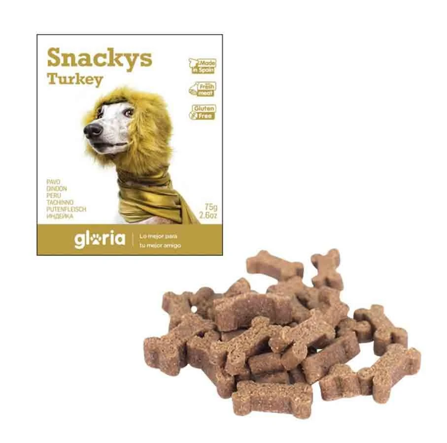 Gloria Snackys Friandises Ă La Dinde Sans Gluten Pour Chien 75 G