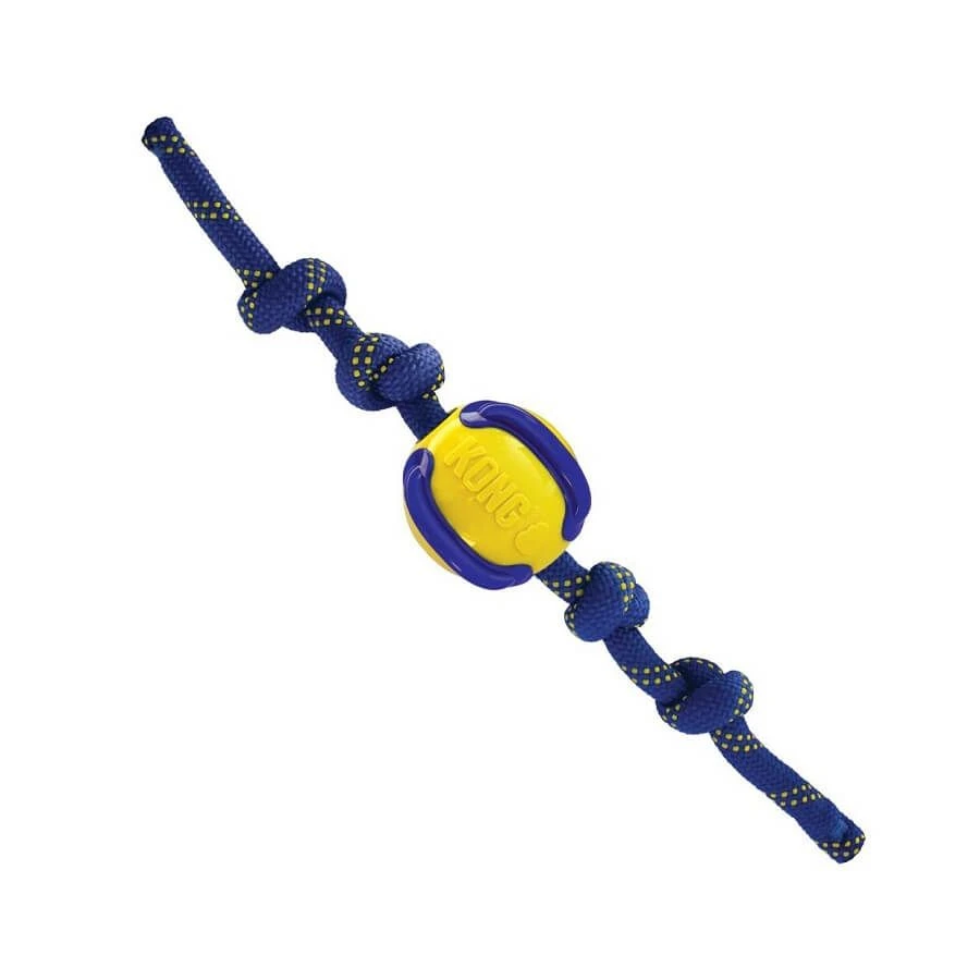 KONG Jaxx Brights Balle Avec Corde Assorti – Image 2