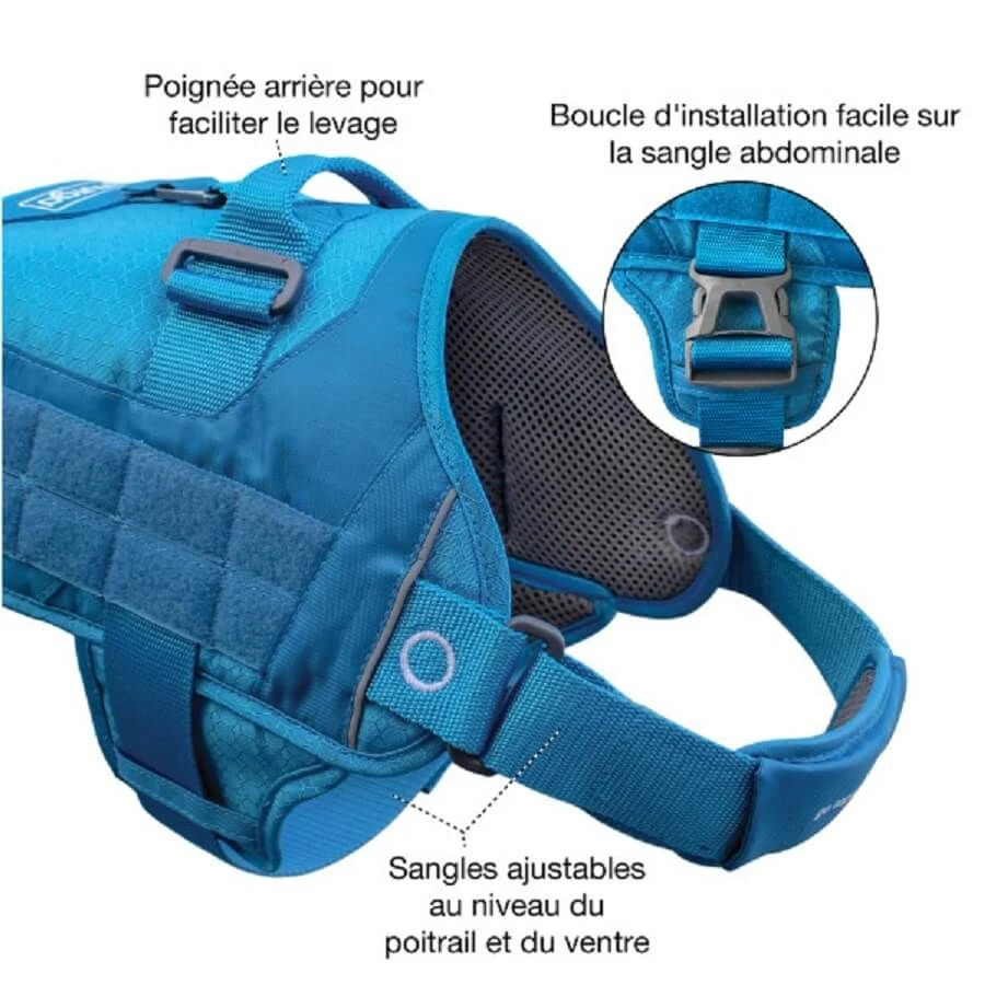 Kurgo Harnais RSG Townie Bleu Azur Pour Chien XL – Image 2
