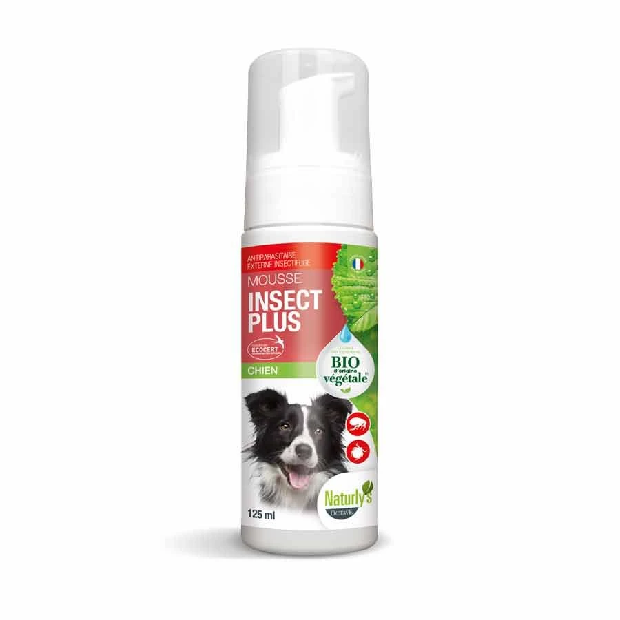 Naturlys Mousse Insect Plus Bio Chien 125 Ml - Destockage