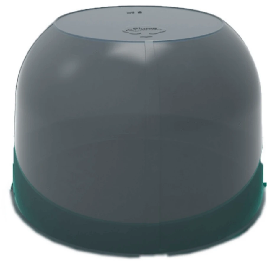 Plume & Compagnie Cloche En Plastique Gris 5 L