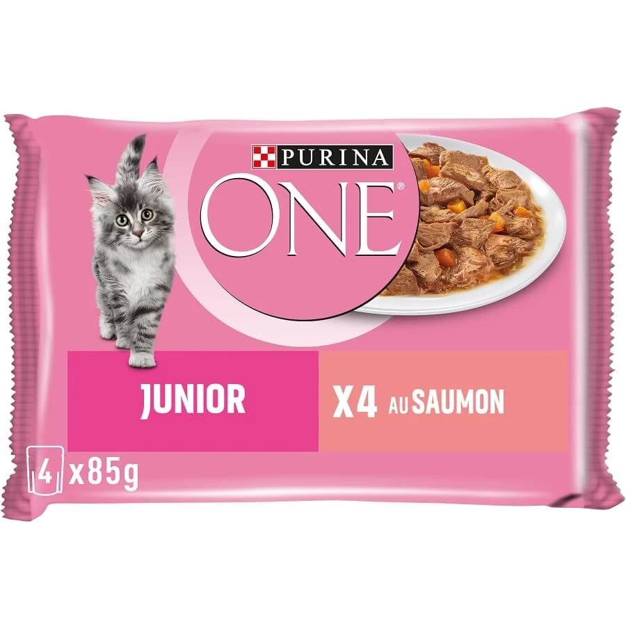 Purina One Chaton Saumon 4 X 85 G