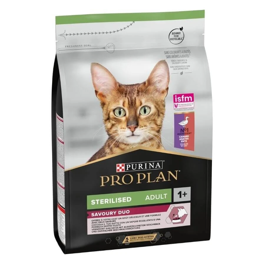 Purina Proplan Optisavour Chat Adult Sterilised Canard Et Foie 3 Kg – Image 3