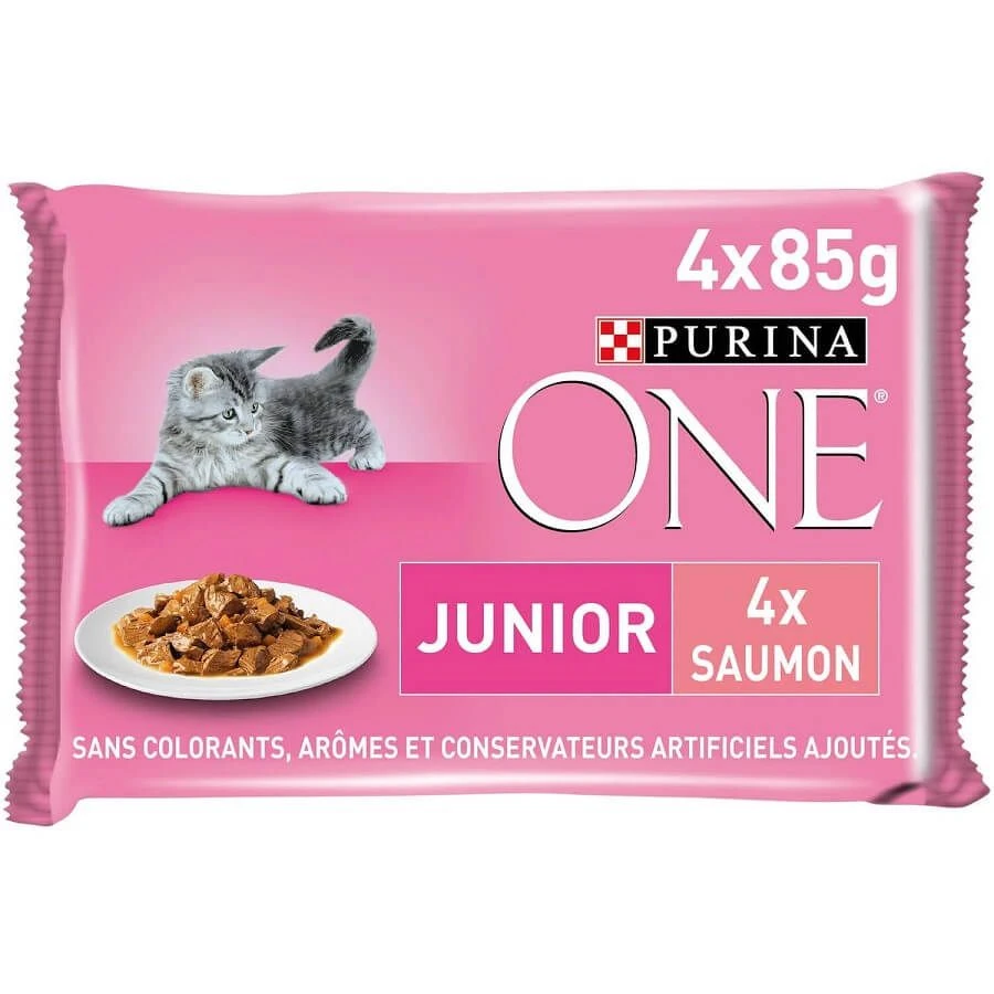 Purina One Chaton Saumon 4 X 85 G – Image 3
