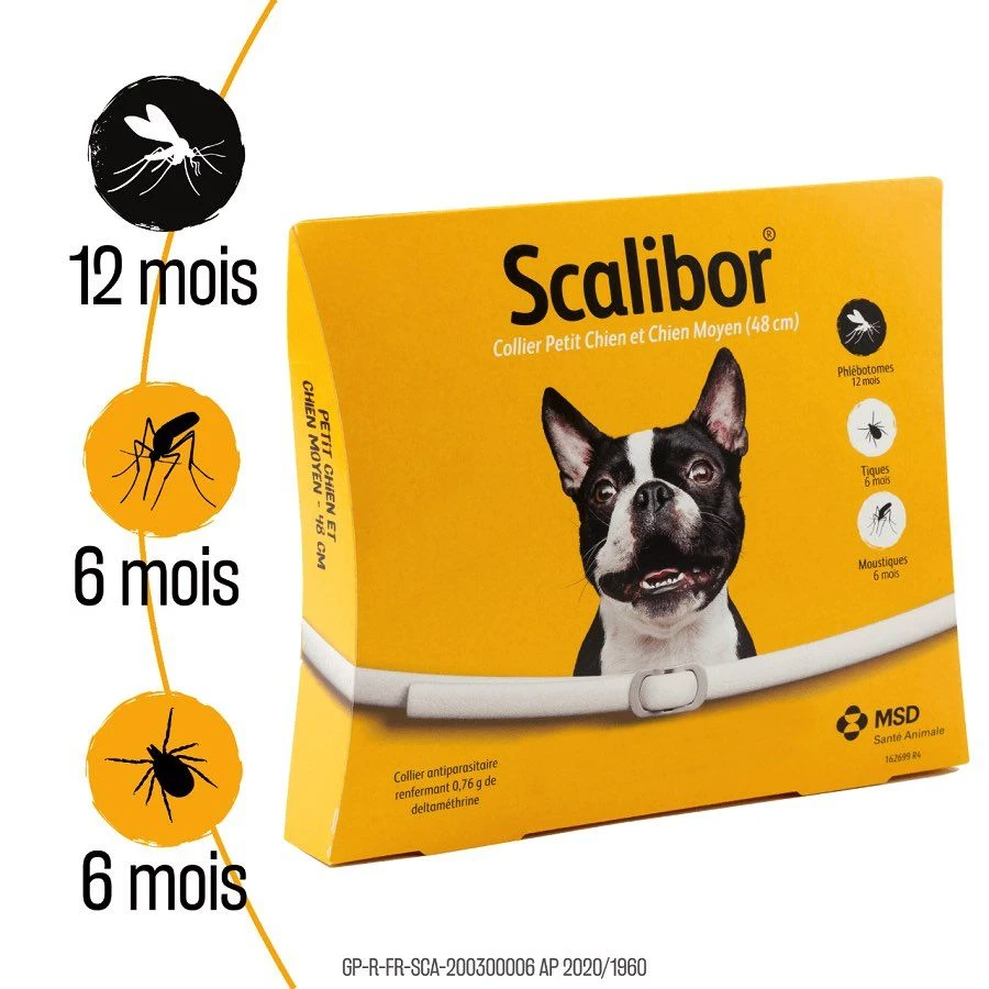 Scalibor Collier Antiparasitaire Chien S Et M 48 Cm – Image 2