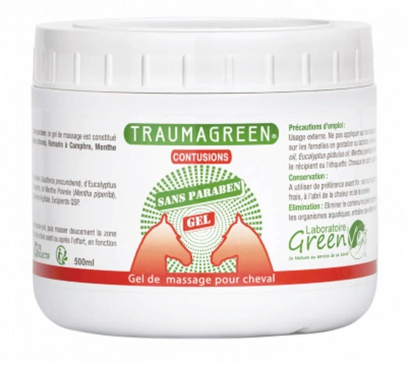 Traumagreen Gel De Massage Cheval 500 G