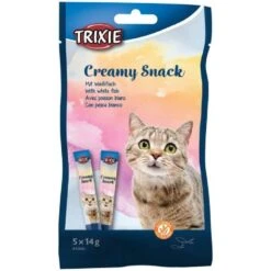 Trixie Creamy Snack Au Poisson Blanc 5 X 14 G