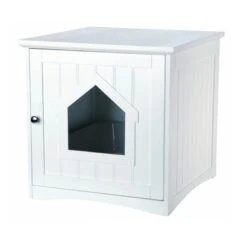 Trixie Cabane De Toilette Chat Blanc 49 × 51 × 51 Cm