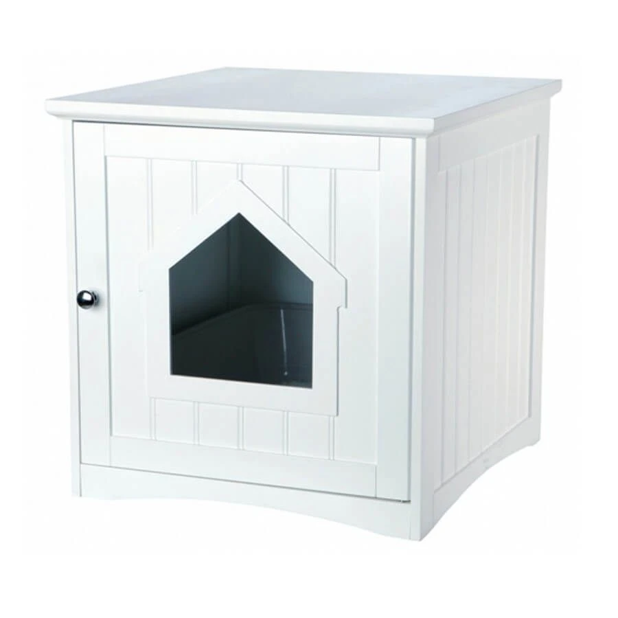 Trixie Cabane De Toilette Chat Blanc 49 × 51 × 51 Cm