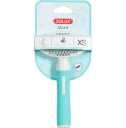 Zolux Anah Brosse Slicker Doux Rétractable Puppy Bleu